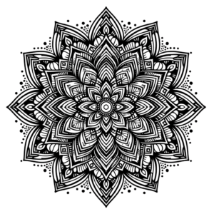 Mandala With A Mix Of Geometric And Organic Shapes