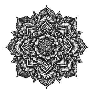 Mandala With Intricate, Ornamental Patterns And Symmetrical Designs