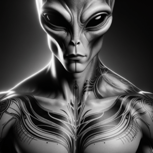 Masculine Alien With Strong, Defined Features