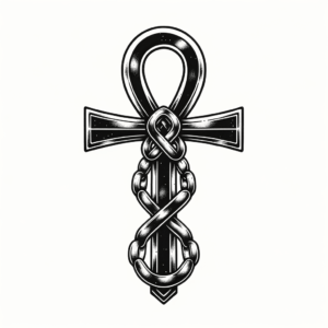 Masculine Ankh With Chains