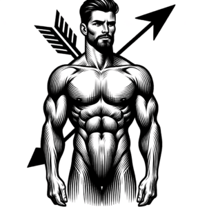 Masculine Arrow With Strong, Bold Features
