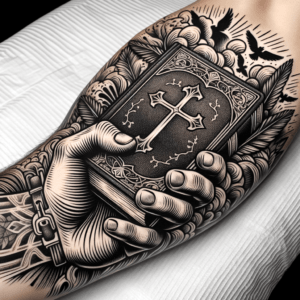 Masculine Bible With Rugged Textures