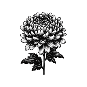 Masculine Chrysanthemum With Strong Lines