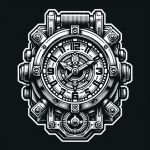 Masculine Clock With Rugged Details