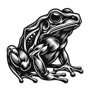 Masculine Frog With Strong, Angular Lines