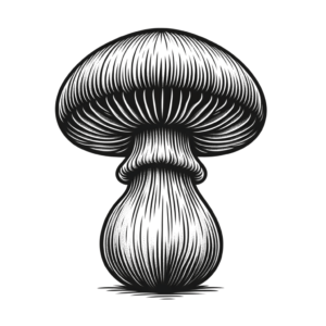 Masculine Mushroom With Strong Lines