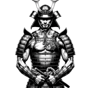 Masculine Samurai With Strong Stance