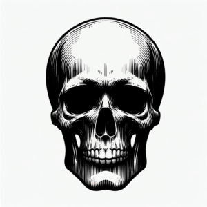 Masculine Skull With Strong Lines