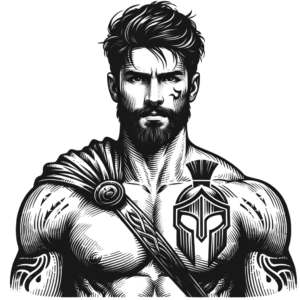 Masculine Spartan Warrior With Rugged Look