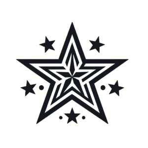 Masculine Star With Strong, Bold Lines