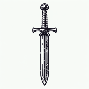 Masculine Sword With Strong Build