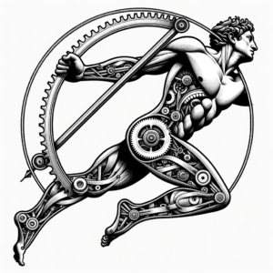 Mechanical Parts In A Biomechanical Icarus