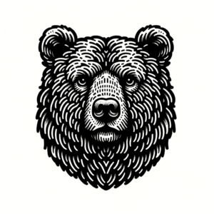 Micro Realism Bear Head Close-Up