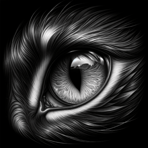 Micro Realism Cat Eye Close-Up