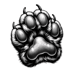 Micro Realism Cat Paw Close-Up