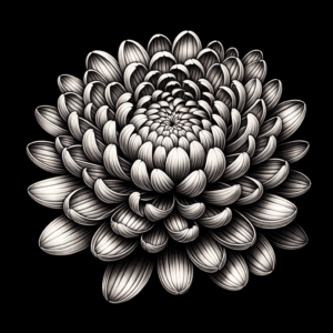 Micro Realism Chrysanthemum With Detailed Petals