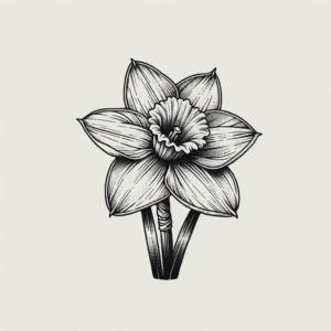 Micro Realism Daffodil With Lifelike Features