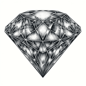 Micro Realism Diamond With Precise Facets