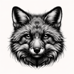 Micro Realism Fox With Detailed Fur And Eyes