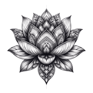 Micro Realism Lotus With Detailed Petals