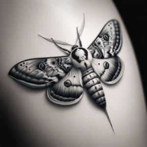 Micro Realism Moth With Detailed Wings