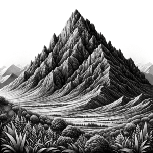Micro Realism Mountain With Detailed Flora