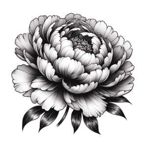 Micro Realism Peony With Detailed Petals