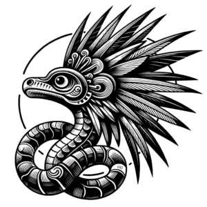 Micro Realism Quetzalcoatl With Detailed Eyes