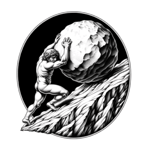 Micro Realism Sisyphus With Detailed Scene