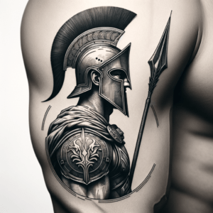 Micro Realism Spartan Warrior With Detailed Armor