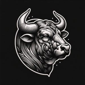 Micro Realism Taurus Bull Head With Intricate Details