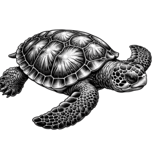 Micro Realism Turtle With Tiny Intricate Details
