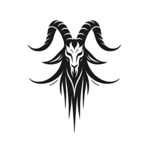 Minimalist Baphomet With Clean Lines