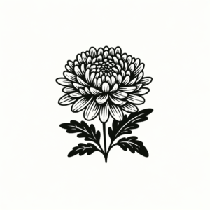 Minimalist Chrysanthemum Design