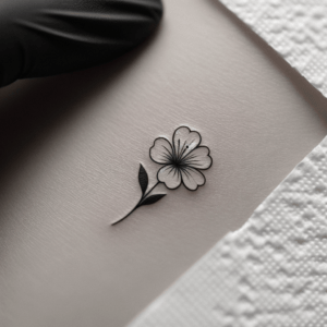 Minimalist Flower Tattoo