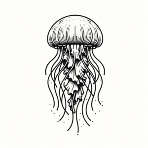 Minimalist Jellyfish With Sleek Design
