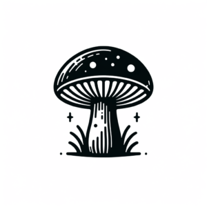 Minimalist Mushroom With Clean, Simple Design