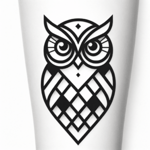 Minimalist Owl With Clean, Simple Lines