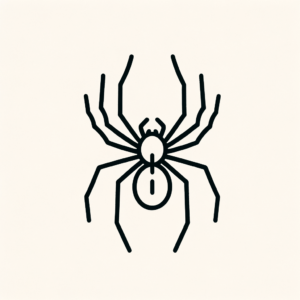 Minimalist Spider With Clean Lines