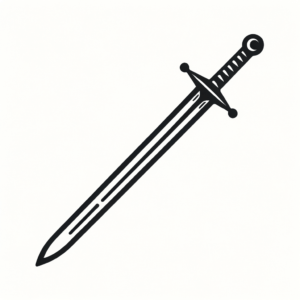 Minimalist Sword With Straight Edges