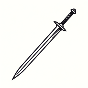 Minimalist Sword With Thin Blade