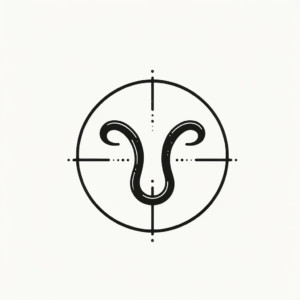 Minimalist Taurus Glyph With Clean Lines