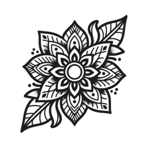 Modern Elements In A Neo-Traditional Flower