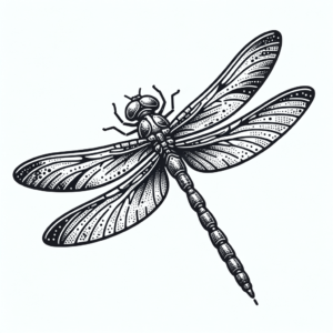 Modern Neo-Traditional Dragonfly Elements