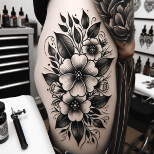 Modern Neo-Traditional Flower Elements