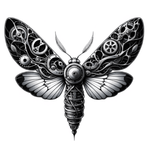 Moth In A Biomechanical Style