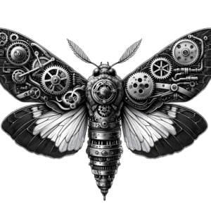 Moth With Biomechanical Elements