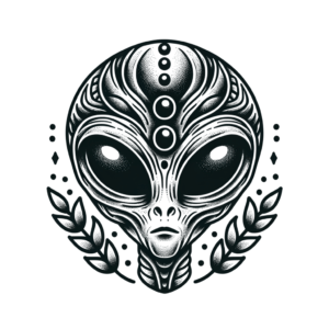 Neo-Traditional Alien With Modern Flair