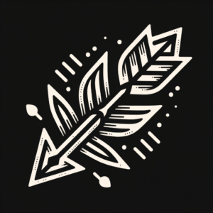 Neo-Traditional Arrow With Bold Outlines