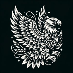 Neo-Traditional Eagle With Ornate Details